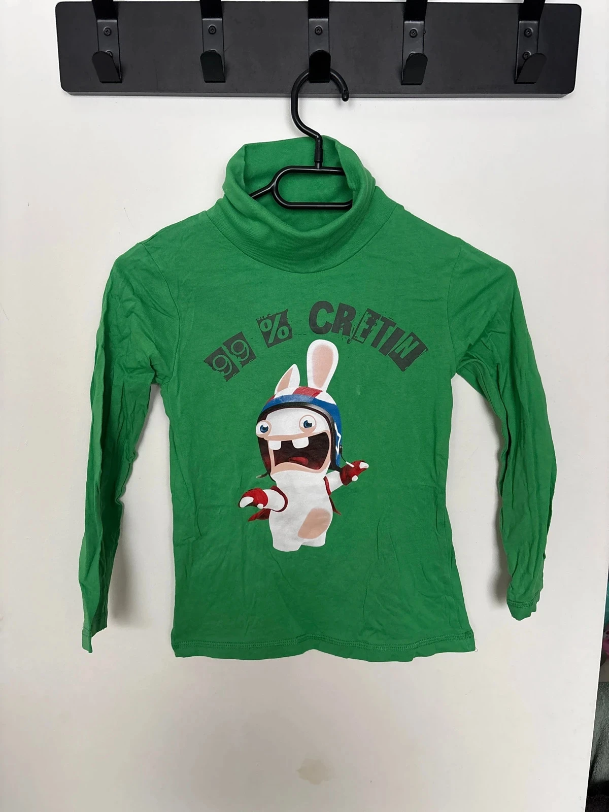 Pull col, roulé, lapin, crétins,8 ans